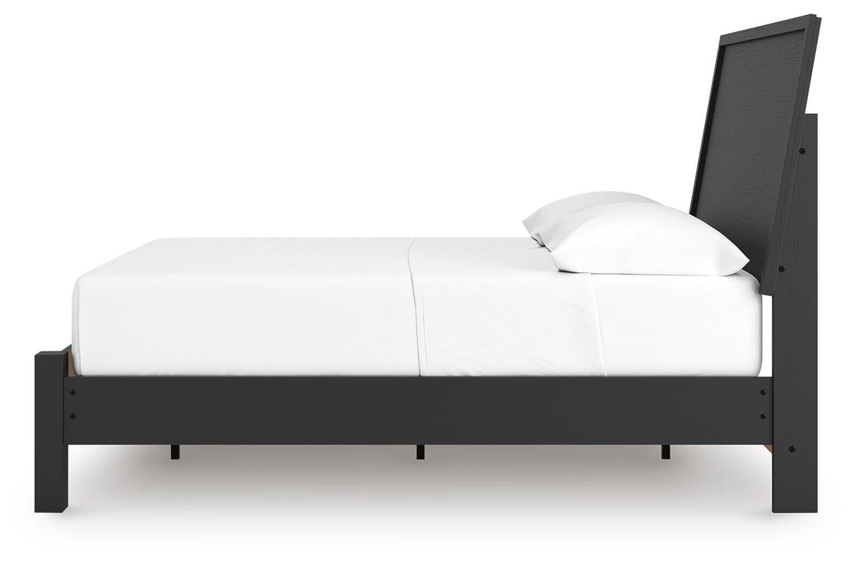 Danziar Panel Bed (Youth) - Black  (B1013-SI) - Image 7