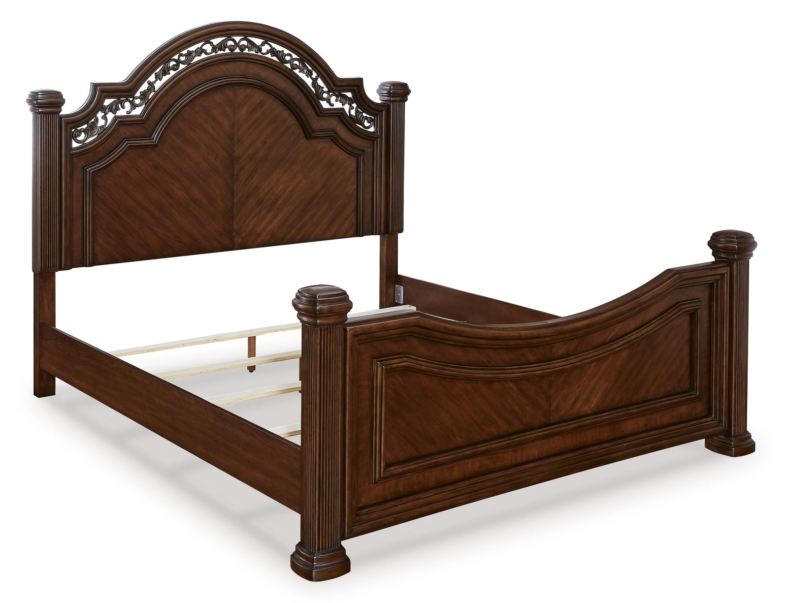 Lavinton Poster Bed, Dresser, Mirror and Nightstand - Brown  (B764-SI) - Image 11