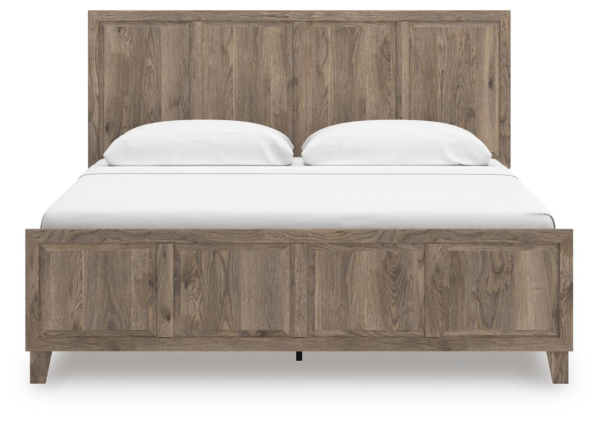 Rusticott King Panel Bed, Dresser, Mirror and Nightstand (PCB2260-SI) - Image 9