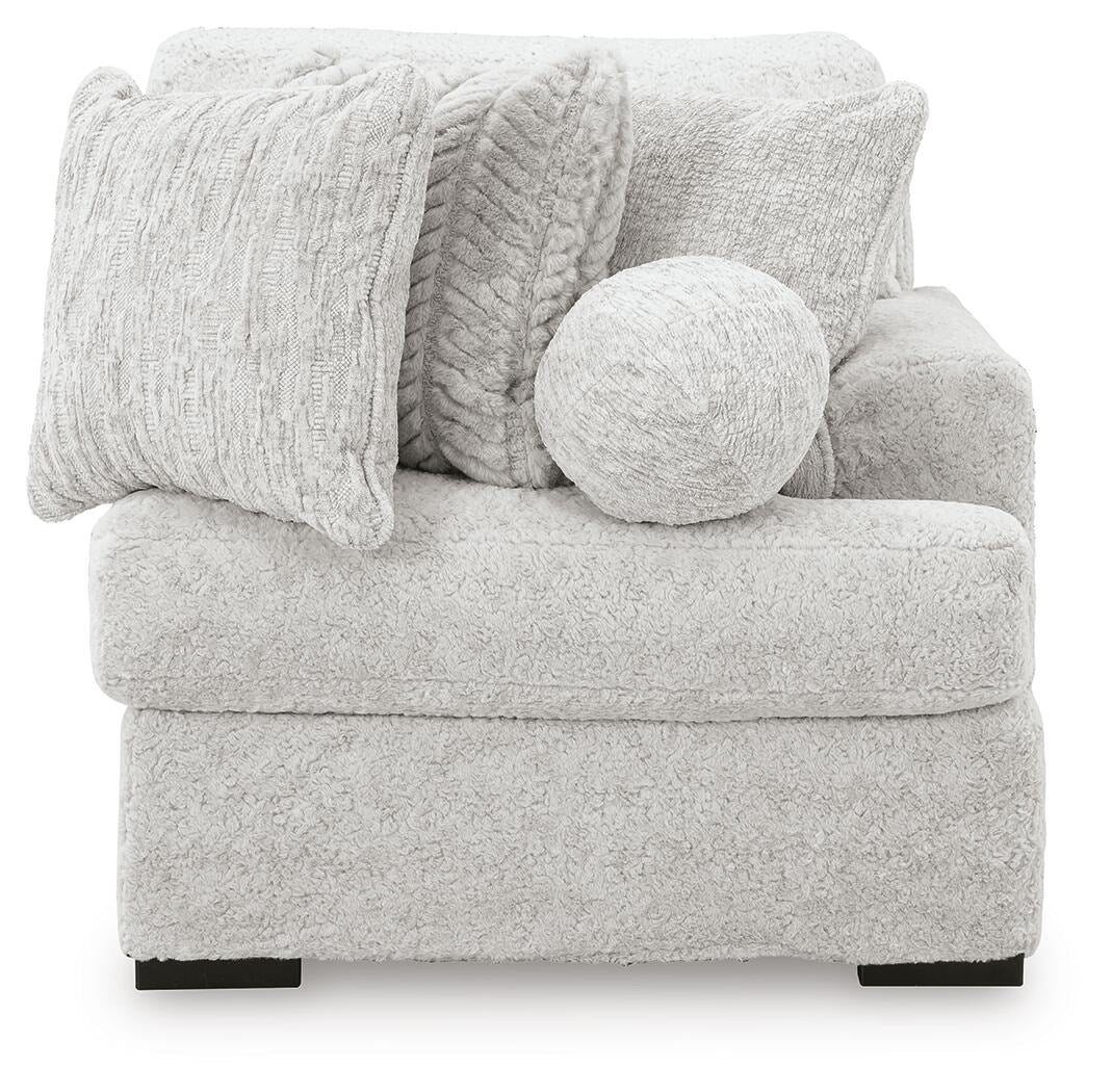 Cuddle Plush 3-Piece Sectional, Chair and Ottoman (PC59106-SI) - Image 13