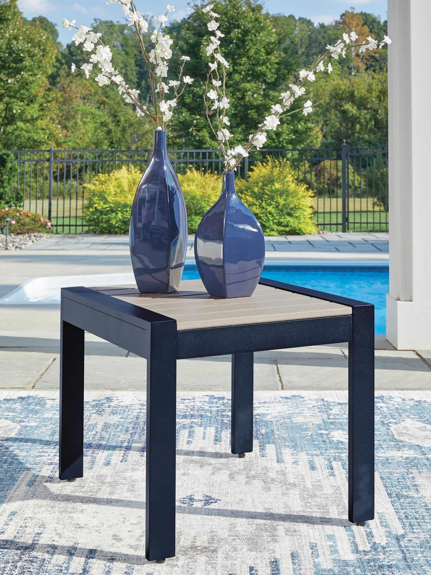 East Beach Outdoor Bar Table with Fire Pit (PCP587-SI) - Image 37