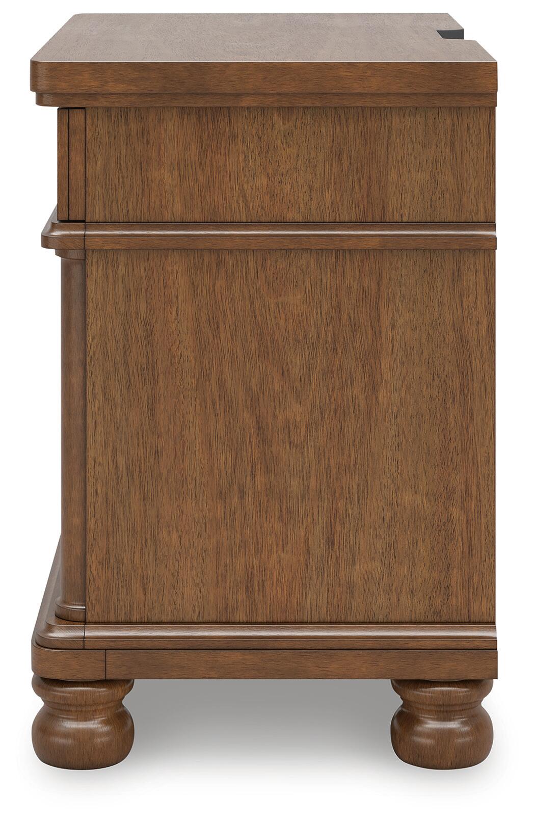 Rowlenstown King Poster Bed, Dresser and 2 Nightstands (PCB824-SI) - Image 18