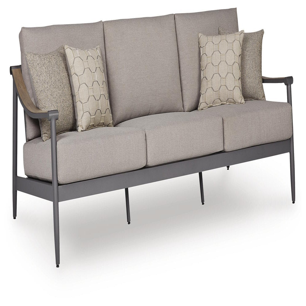 Ocean Beach Outdoor Sofa with Cushion (PCP510-SI) - Image 3