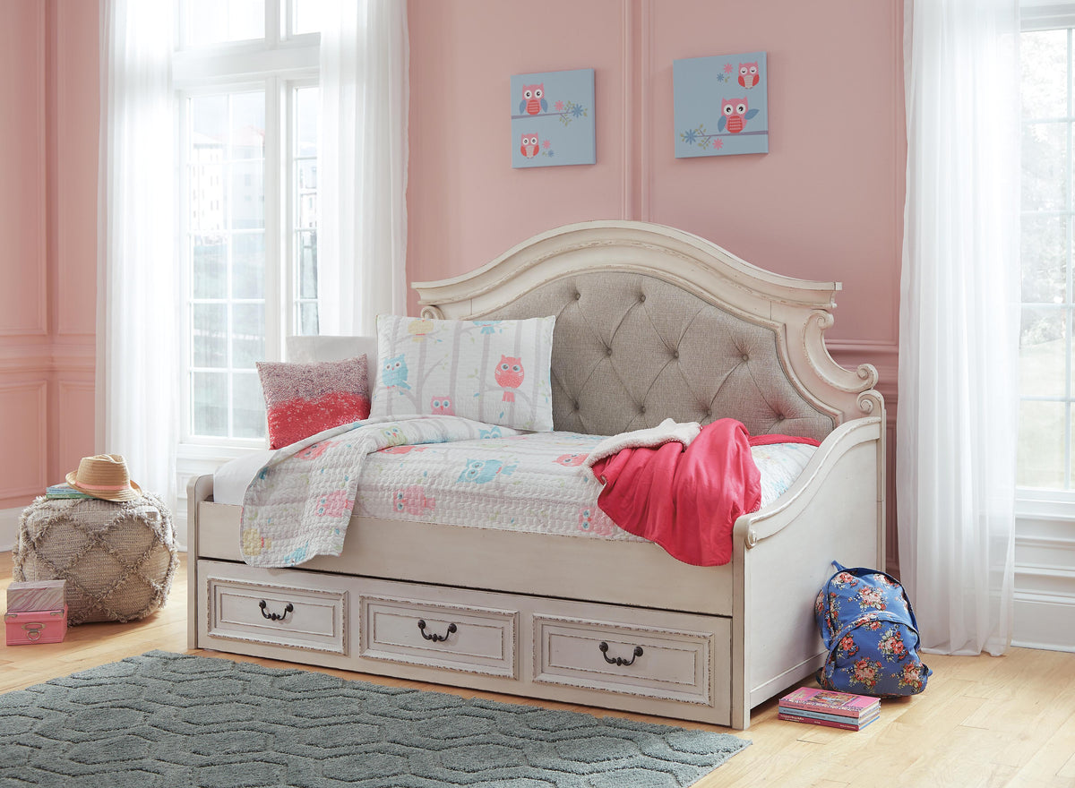 Realyn Day Bed with Storage, Dresser, Mirror and Nightstand (B743-SI) - Image 10