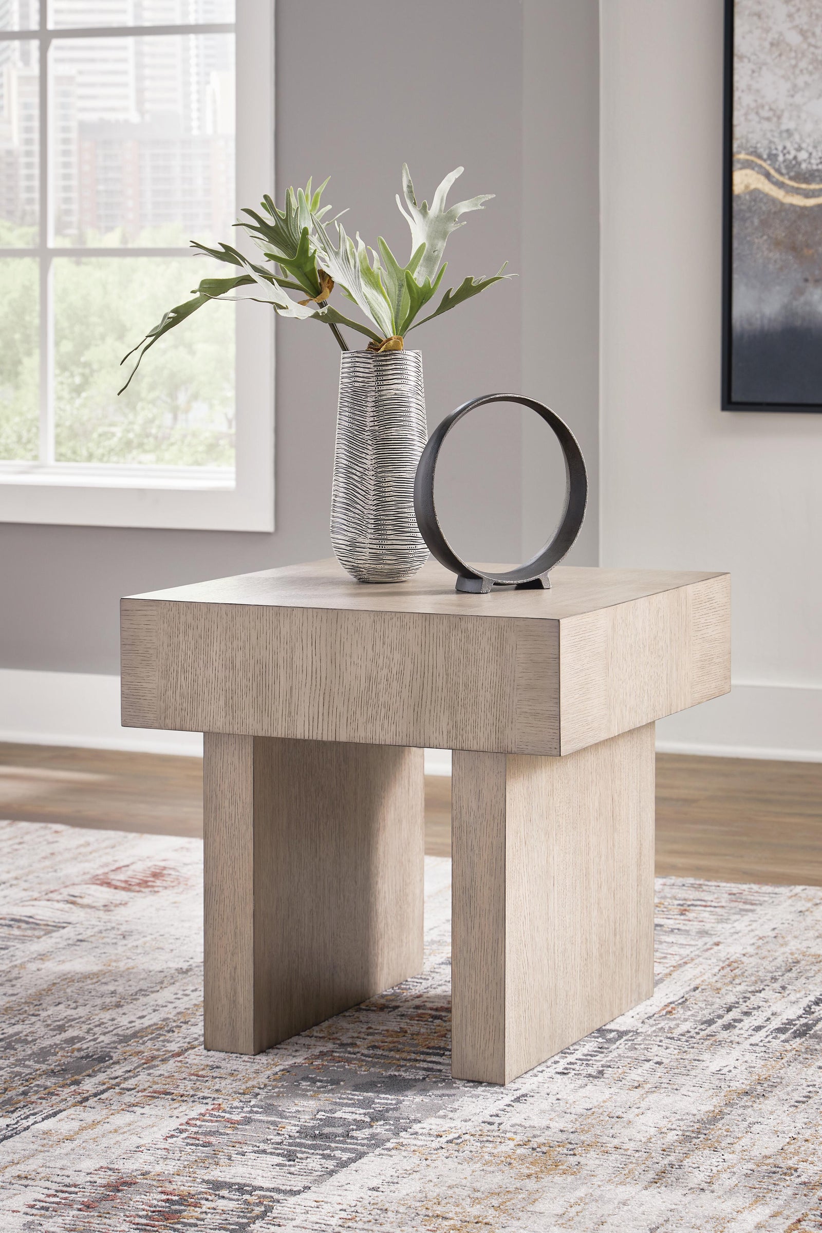 Jorlaina Coffee Table and 2 End Tables - Light Grayish Brown  (T922-SI) - Image 13
