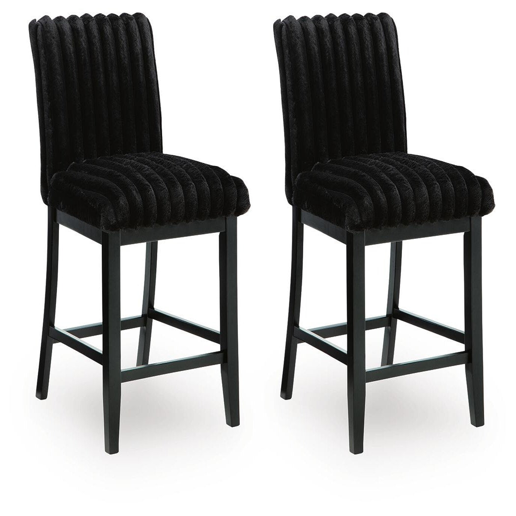 Mervannie Counter Height Barstool (Set of 2) (PCD571-SI)
