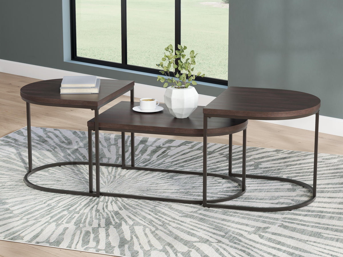 Vanmore Table (Set of 3) - Dark Brown  (T199-SI) - Image 5