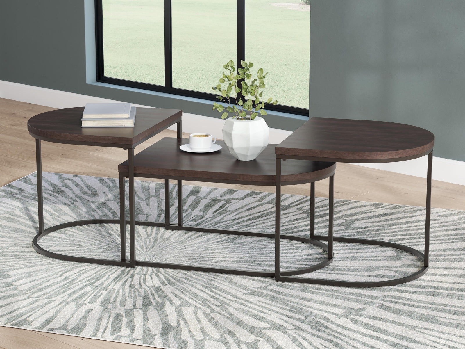 Vanmore Table (Set of 3) - Dark Brown  (T199-SI) - Image 5