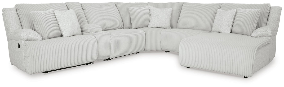 Top Tier 6-Piece Reclining Sectional with Chaise (92706-SI)