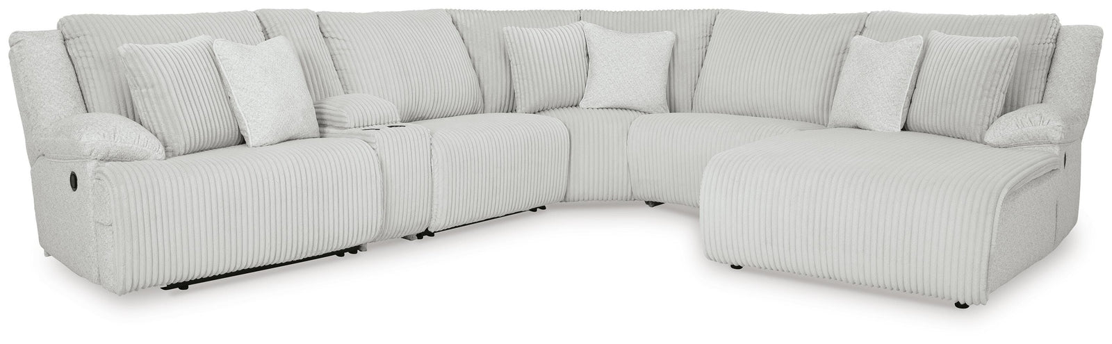 Top Tier 6-Piece Reclining Sectional with Chaise (92706-SI)