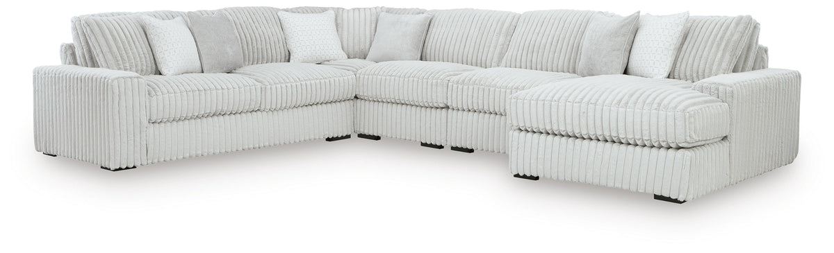 Stupendous 5-Piece Sectional with Chaise (25903-SI)