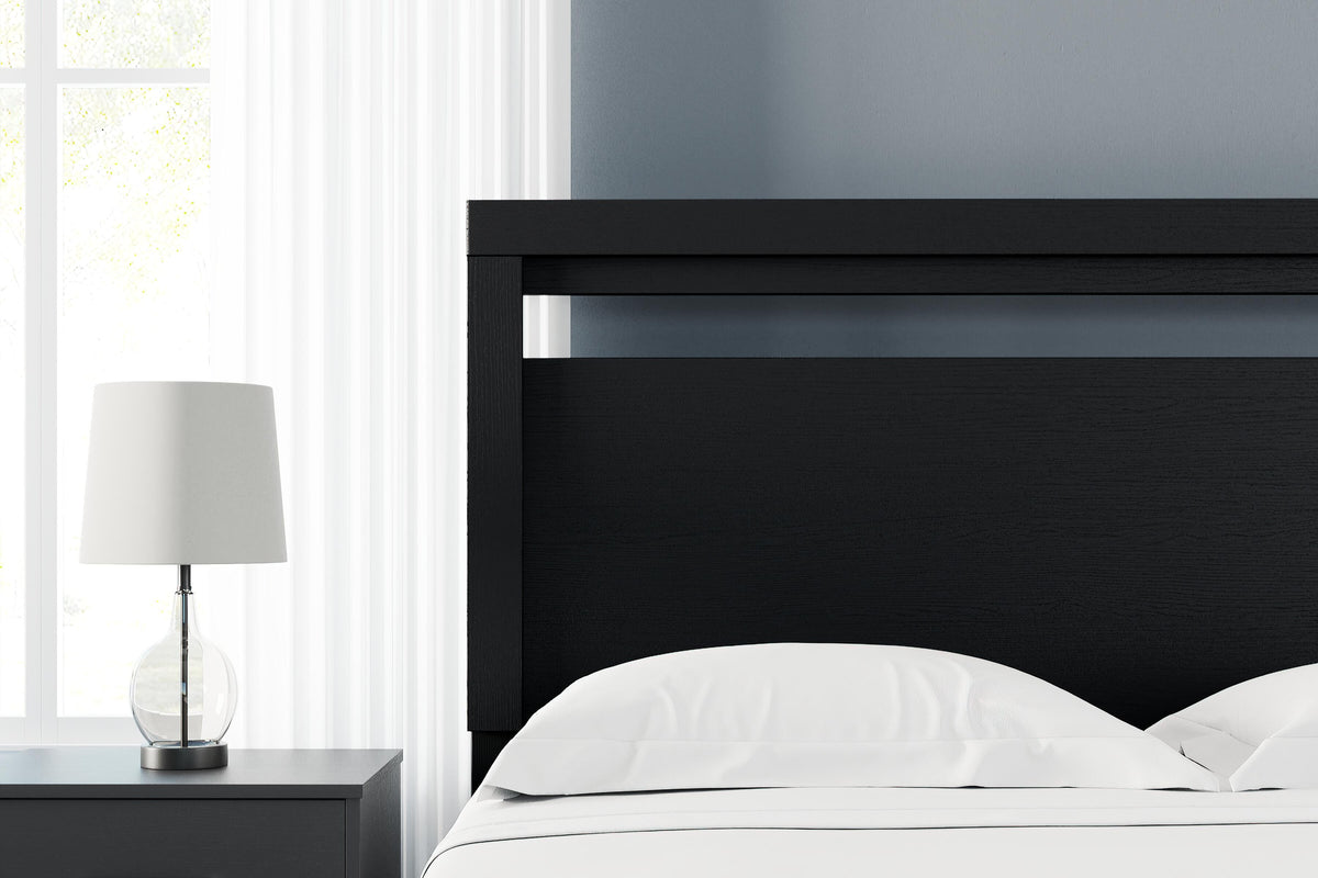 Finch Panel Headboard - Black  (EB3392-SI) - Image 3