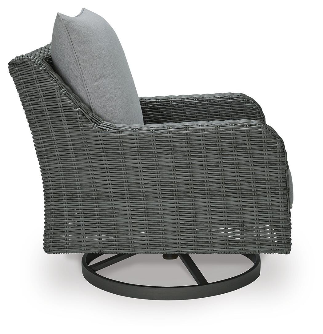 Elite Park Outdoor Swivel Lounge with Cushion (P518-SI) - Image 8