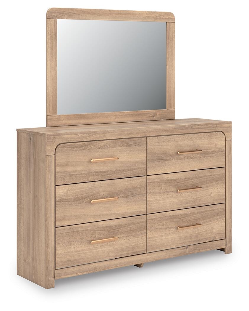 Kinlanni King Upholstered Panel Bed, Dresser, Mirror and Nightstand (PCB1360-SI) - Image 3