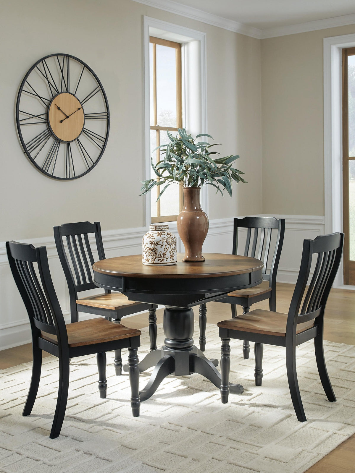 Clorazi Extension Dining Table and 4 Chairs (PCD619-SI) - Image 4