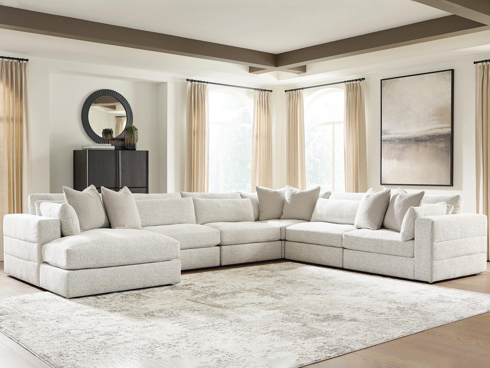 Ashbourne Estate 6-Piece Sectional with Chaise (PC66004-SI) - Image 2