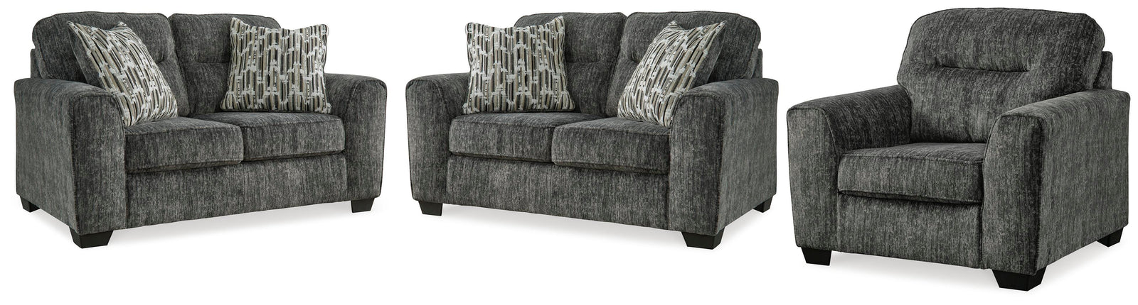 Lonoke 2 Loveseats and Chair (50504-SI)