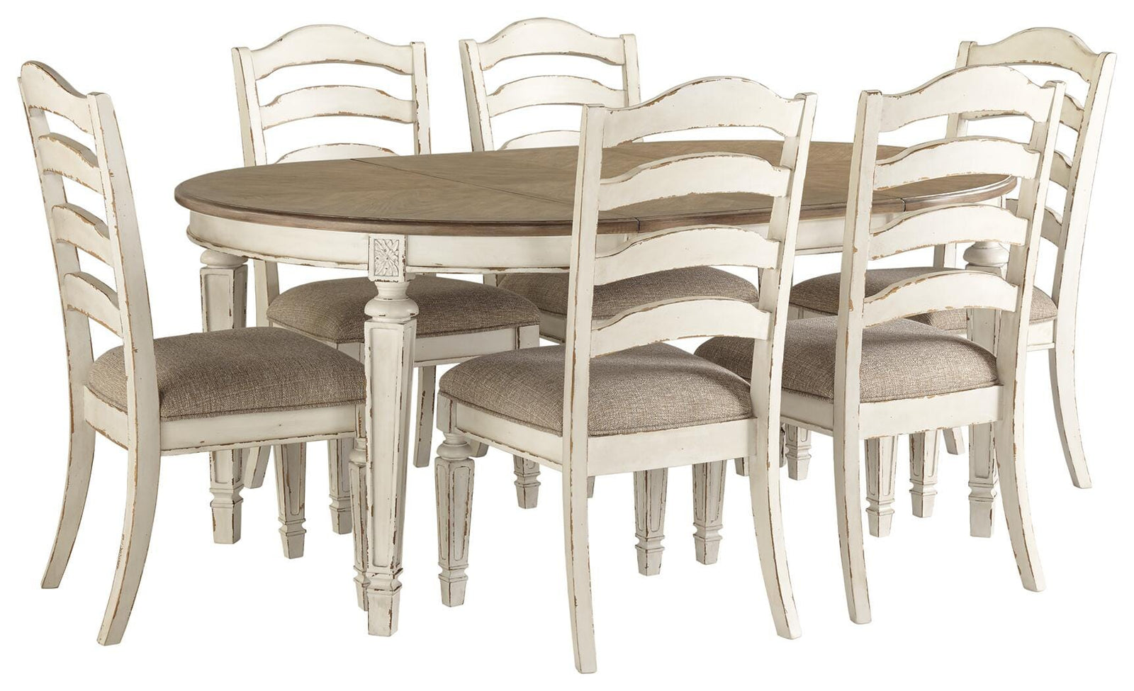 Realyn Dining Table and 6 Chairs (D743-SI) - Image 2