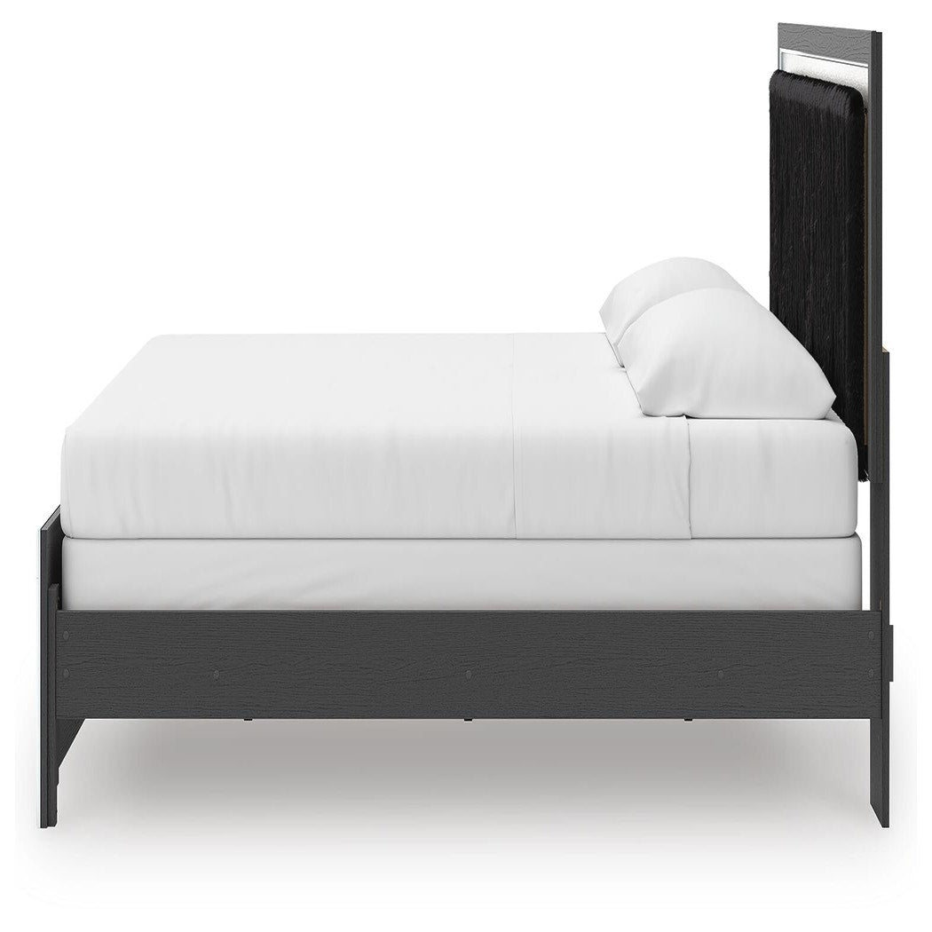 Zuraleus King Panel Bed, Dresser, Mirror and Nightstand (PCB3380-SI) - Image 14