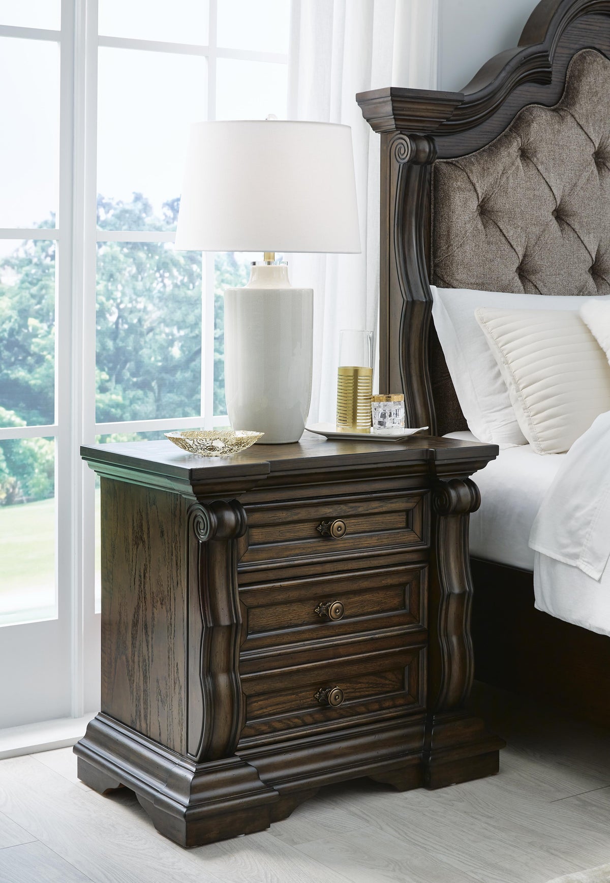 Maylee Nightstand - Dark Brown  (B947-SI) - Image 7