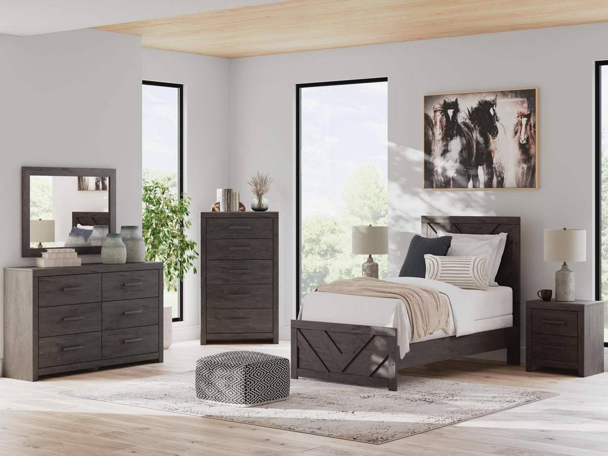 Prendonea Panel Bed (Youth) - Charcoal  (B3789-SI) - Image 11