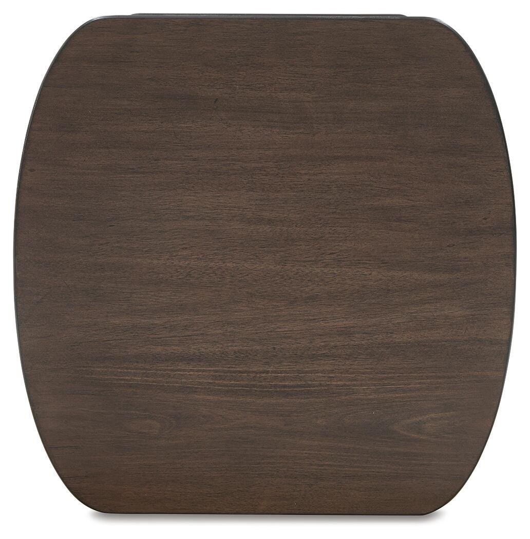 Korestone End Table - Dark Brown  (T679-SI) - Image 4