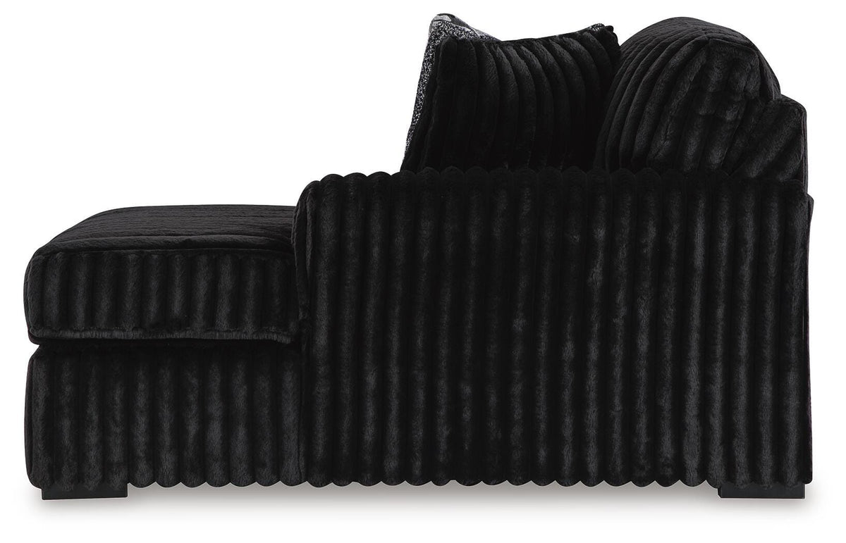 Midnight-Madness 3-Piece Sectional with Chaise (98103-SI) - Image 4