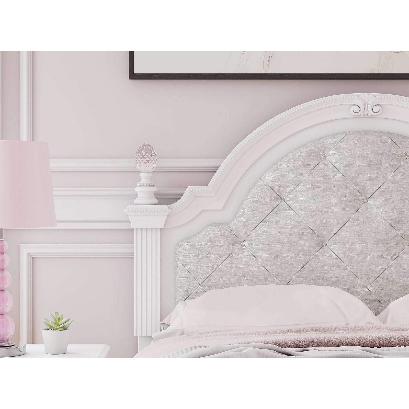 Kozlani Full Upholstered Panel Bed (PCB1819-SI) - Image 12