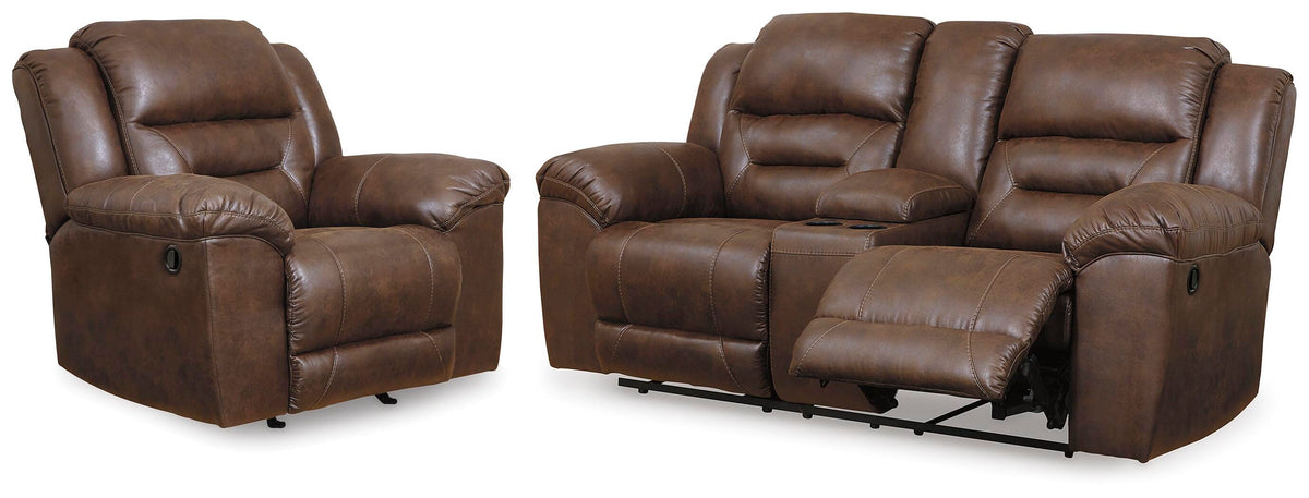 Stoneland Reclining Loveseat and Recliner (39904-SI)