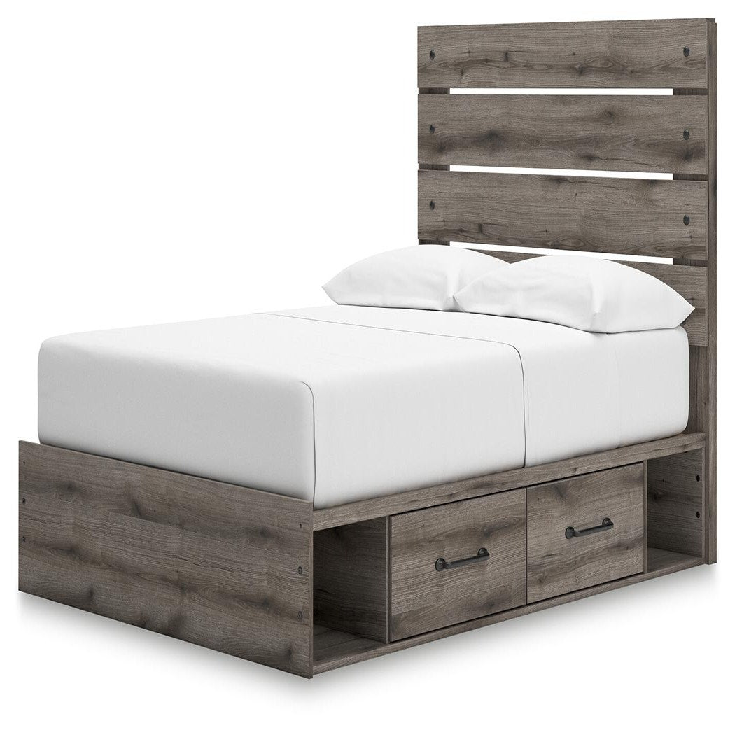 Graystorm Full Panel Bed with Storage (PCB2405-SI) - Image 3