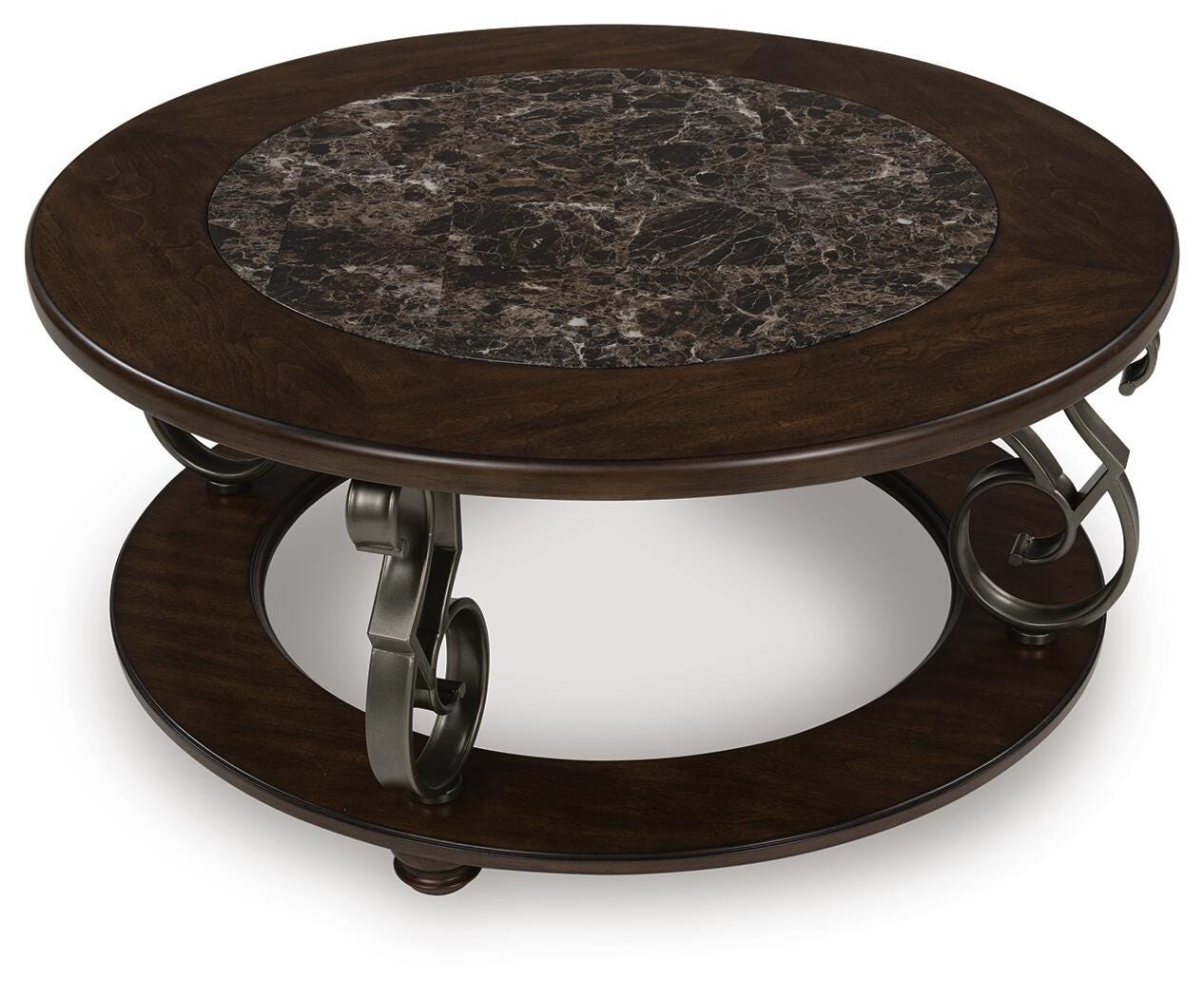 Frallyn Coffee Table and 2 Ends - Warm Brown  (T623-SI) - Image 8
