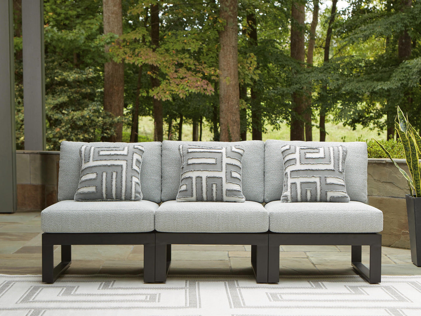 Beachloft 3-Piece Outdoor Sectional (P490-SI) - Image 2