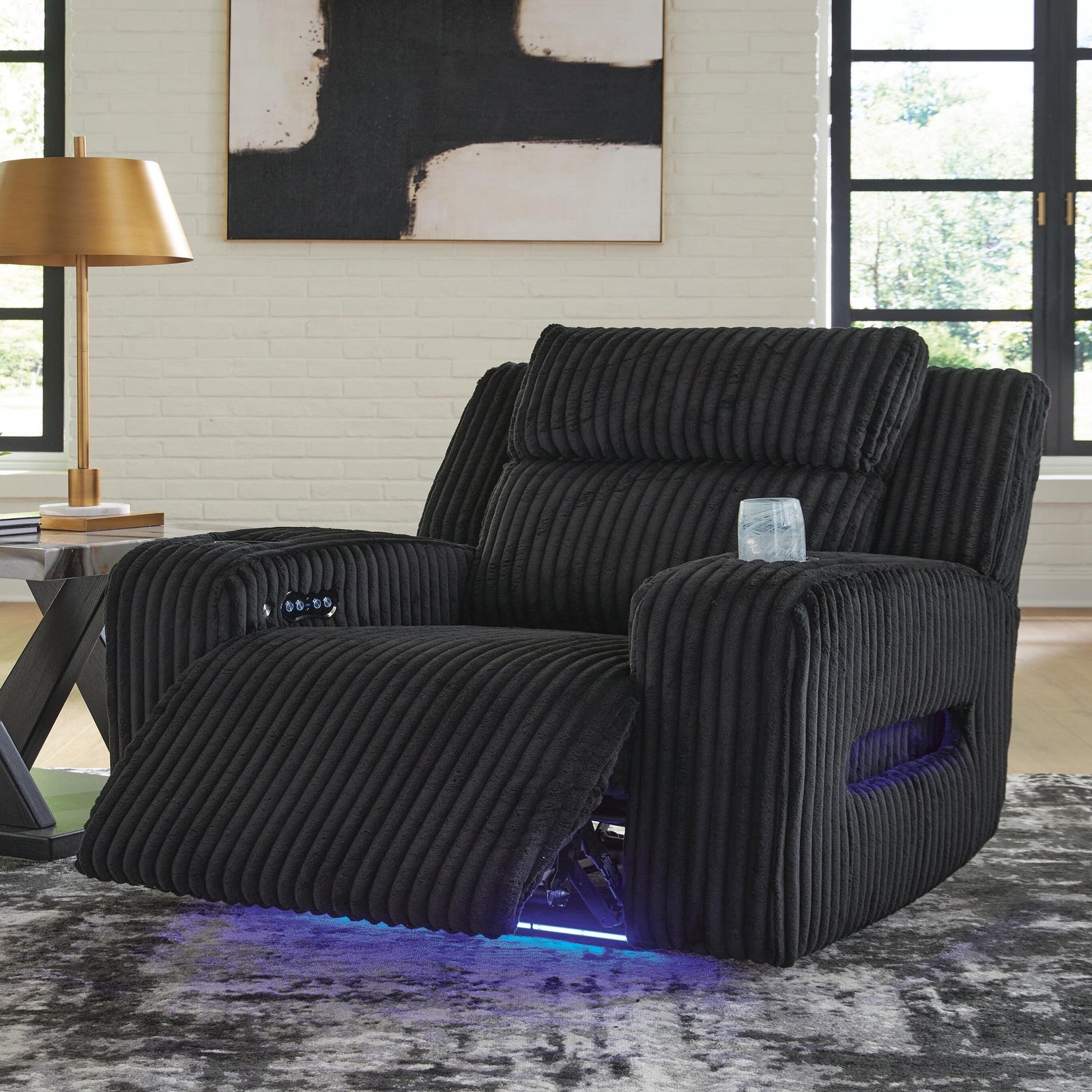 Belvarrow Power Reclining Loveseat with Console (PC64202-SI) - Image 18
