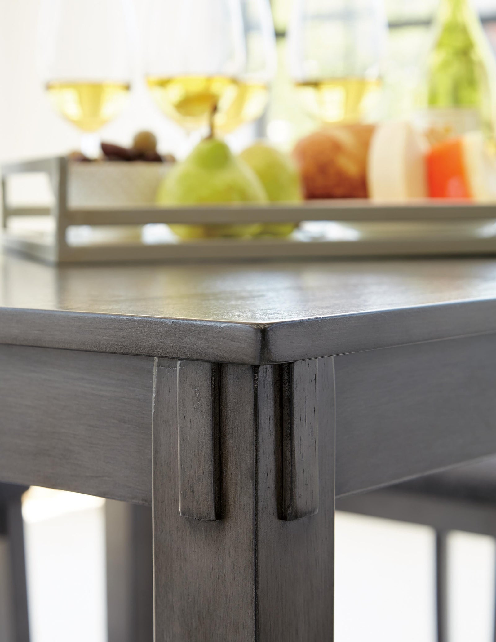 Bridson Counter Height Dining Table and Bar Stools (Set of 5) (D383-SI) - Image 6