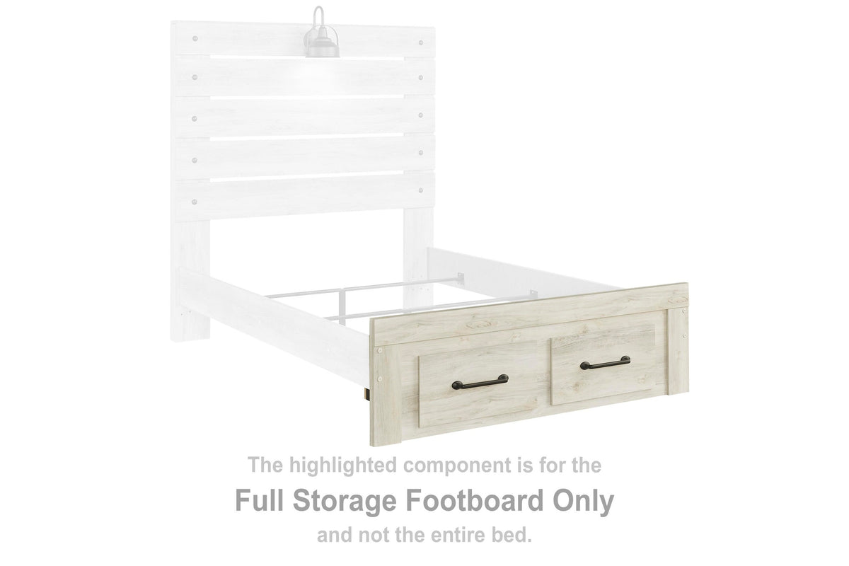Cambeck Storage Footboard - Whitewash  (B192-SI) - Image 3