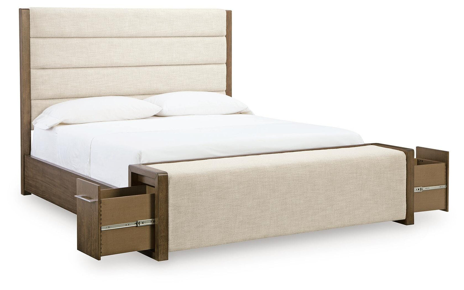 Marxmore Upholstered Storage Bed - Brown  (B863-SI) - Image 3