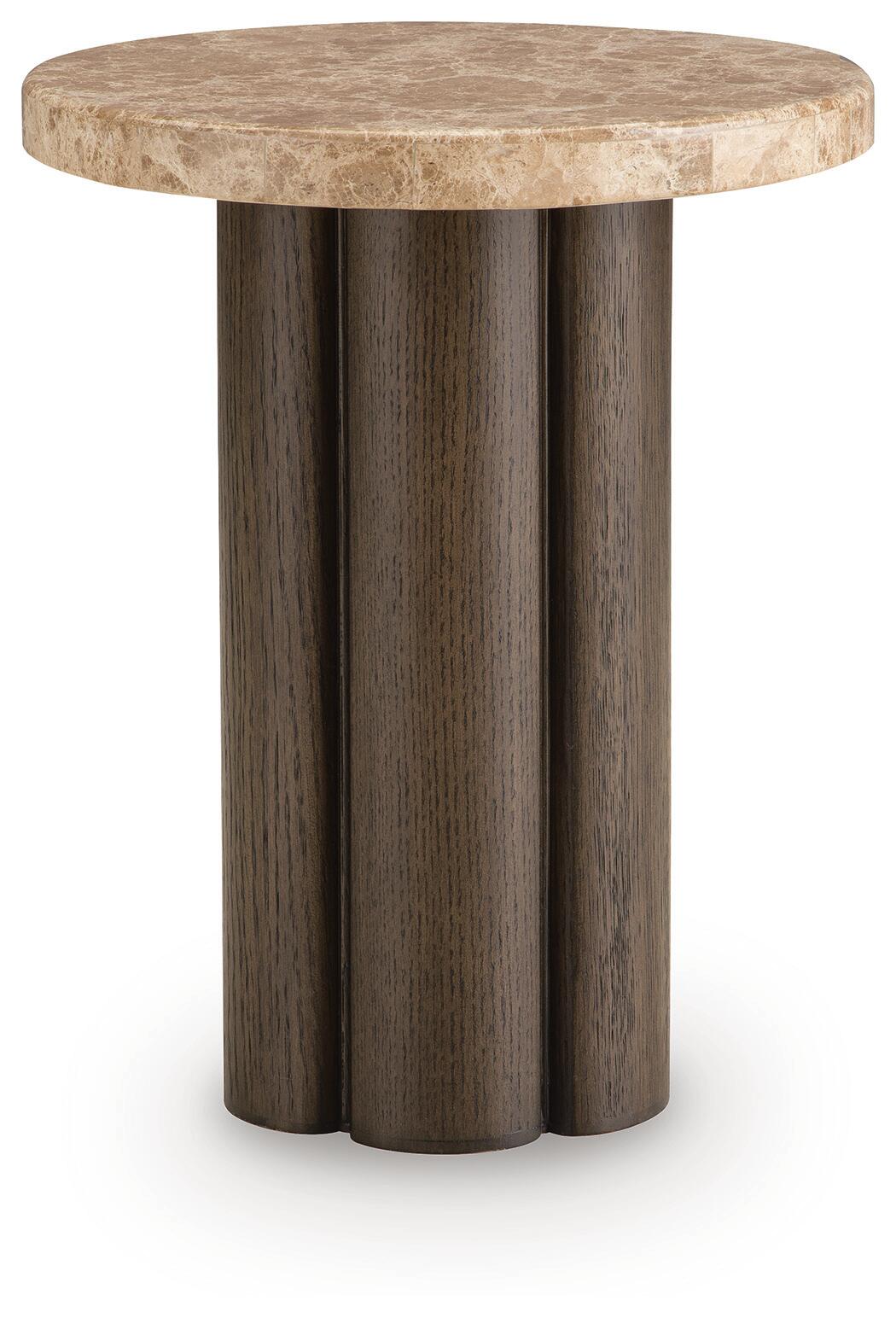 Darimore Chairside End Table - Burnished Brown  (T984-SI)