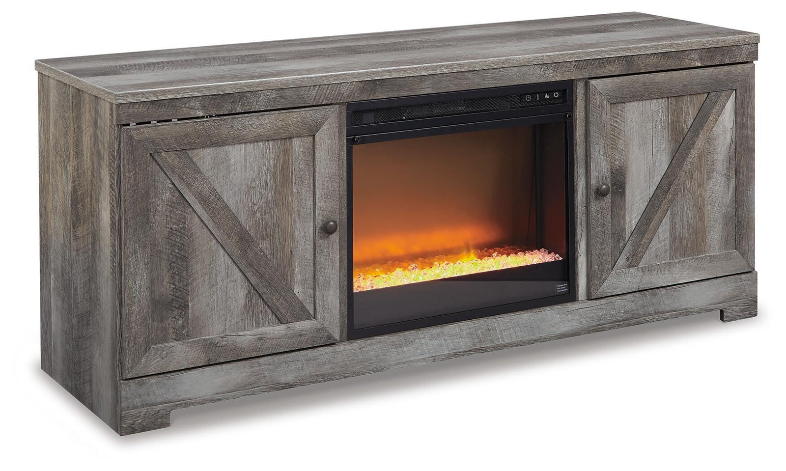 Wynnlow 63 TV Stand with Electric Fireplace (W440-SI)