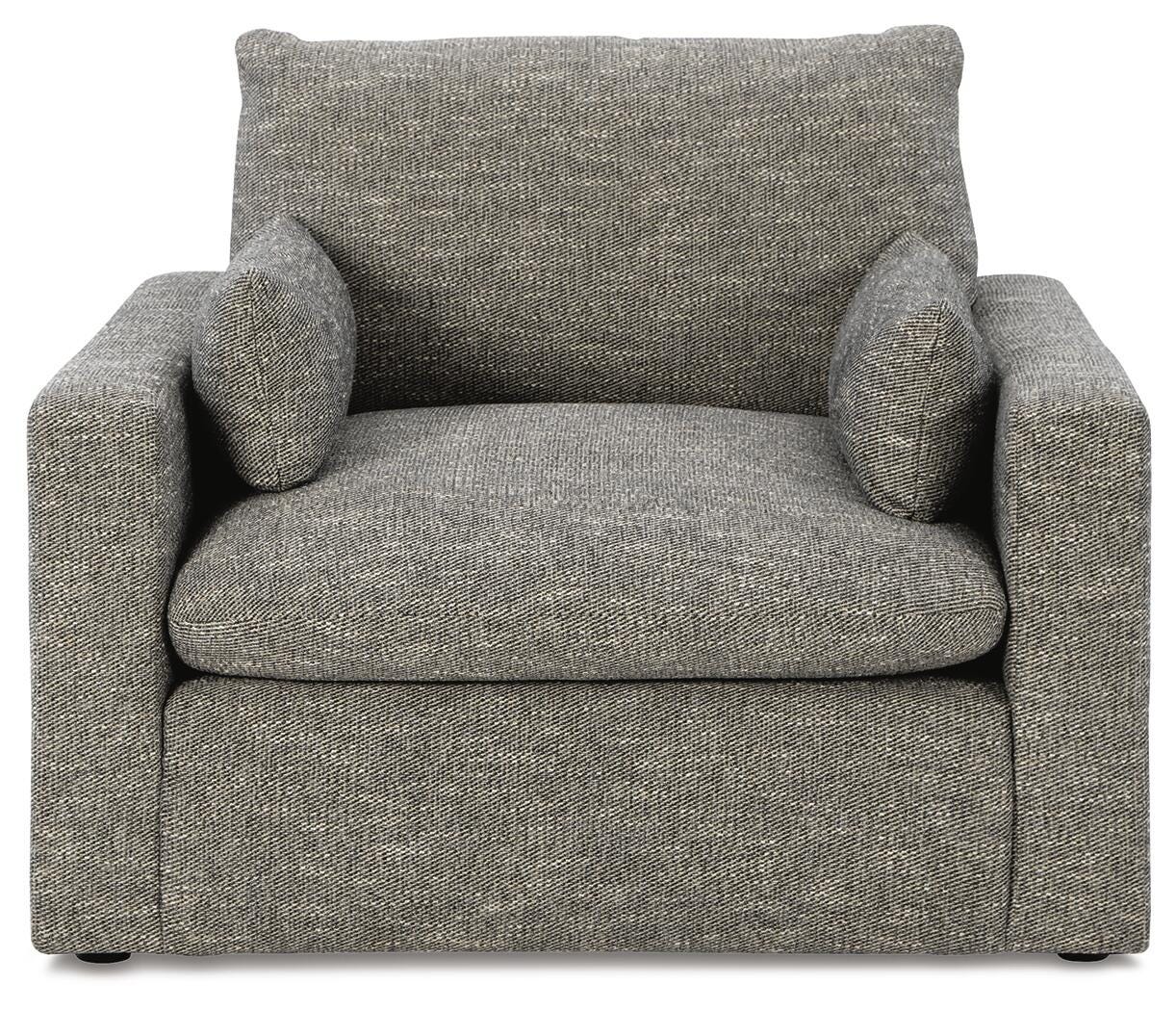 Dramatic Sofa, Loveseat, Oversized Chair and Ottoman (11702-SI) - Image 10