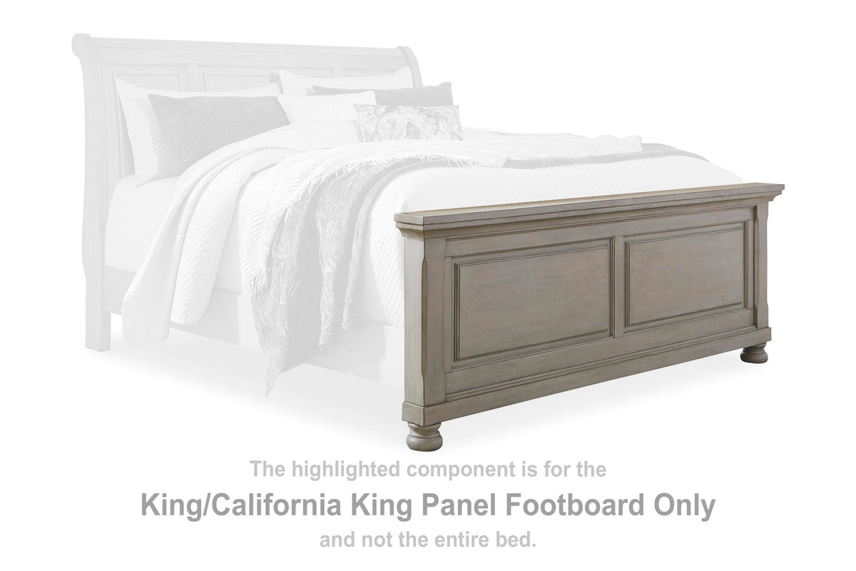 Lettner Panel Footboard - Light Gray  (B733-SI)