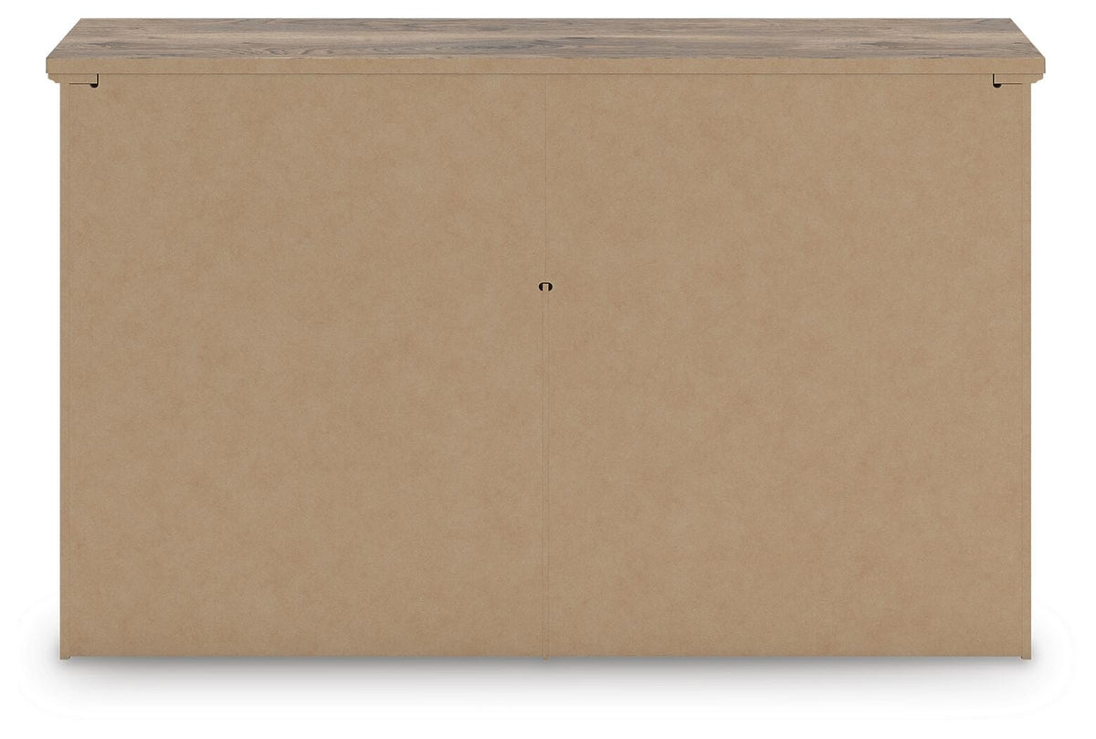 Rusticott Queen Panel Bed, Dresser and Nightstand (PCB2260-SI) - Image 6