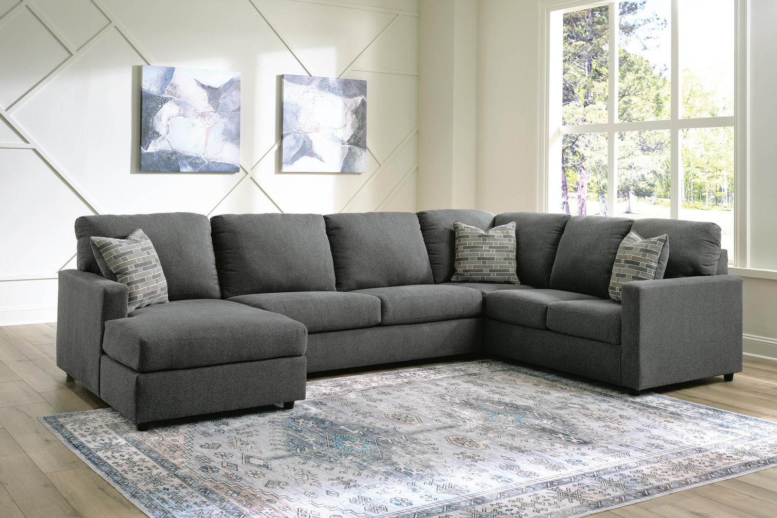 Edenfield 3-Piece Sectional with Chaise (29003-SI) - Image 2