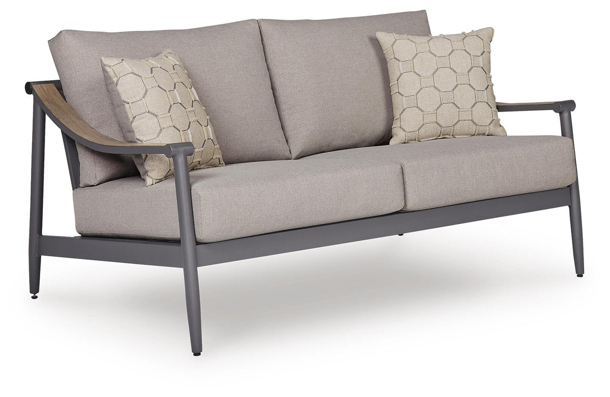 Ocean Beach Outdoor Loveseat with Cushion (PCP510-SI) - Image 3