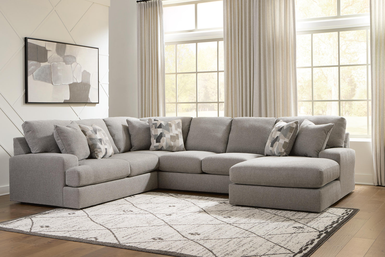 Lindon 3-Piece Sectional with Chaise (84704-SI) - Image 2
