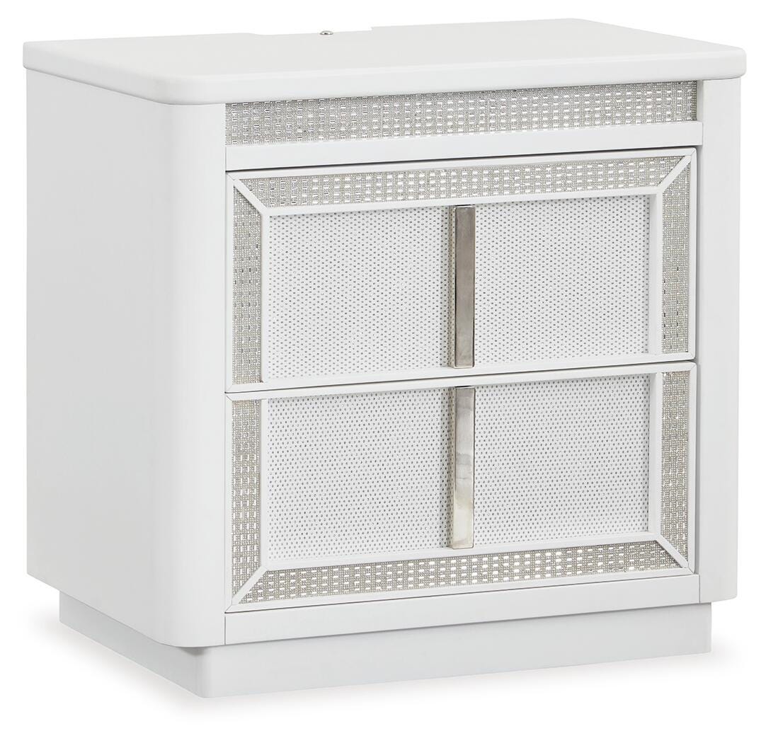 Chalanna Nightstand - White  (B822-SI) - Image 2