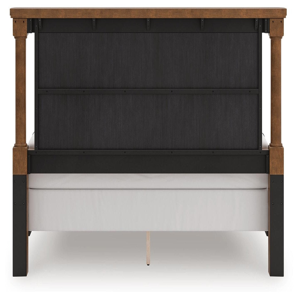 Rowlenstown King Poster Bed, Dresser and 2 Nightstands (PCB824-SI) - Image 10