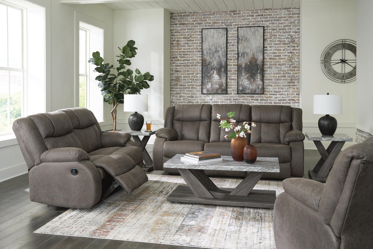 First Base Reclining Sofa, Loveseat and Recliner (68804-SI) - Image 18