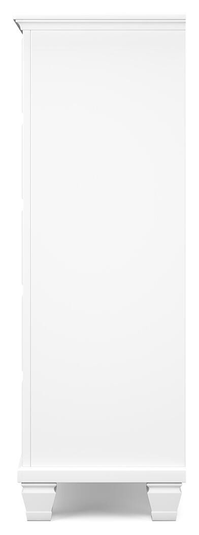 Fortman Panel Bed, Dresser, Mirror, Chest and Nightstand - White  (B680-SI) - Image 14