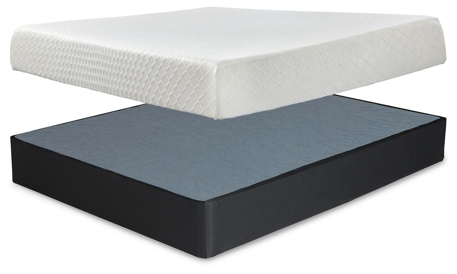 10 Inch Chime Memory Foam King Mattress and Foundation (M699-SI)