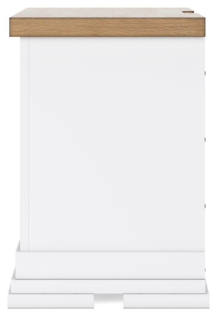 Ashbryn Nightstand - White/Natural  (B844-SI) - Image 6
